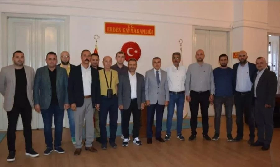 AK Parti yeni yönetiminden Kaymakam Atasoy’a ziyaret 