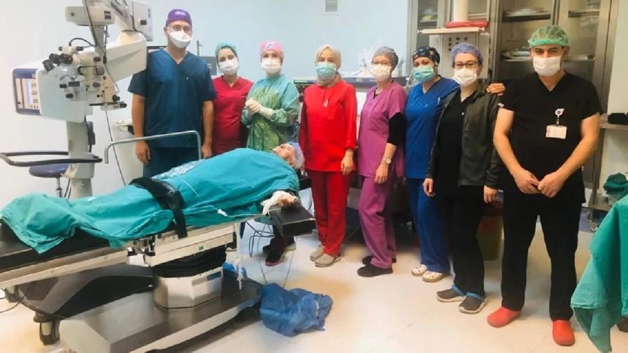 Atatürk Şehir Hastanesi’nde  ilk kez kornea nakli yapıldı