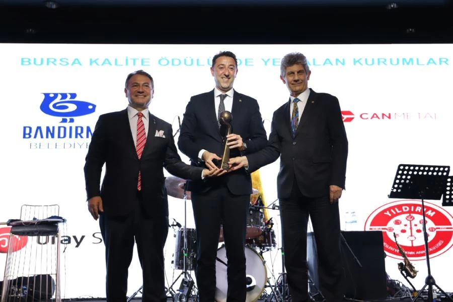 2022 KALDER Bursa Kalite ve Başarı Ödülü Bandırma Belediyesi’nin 